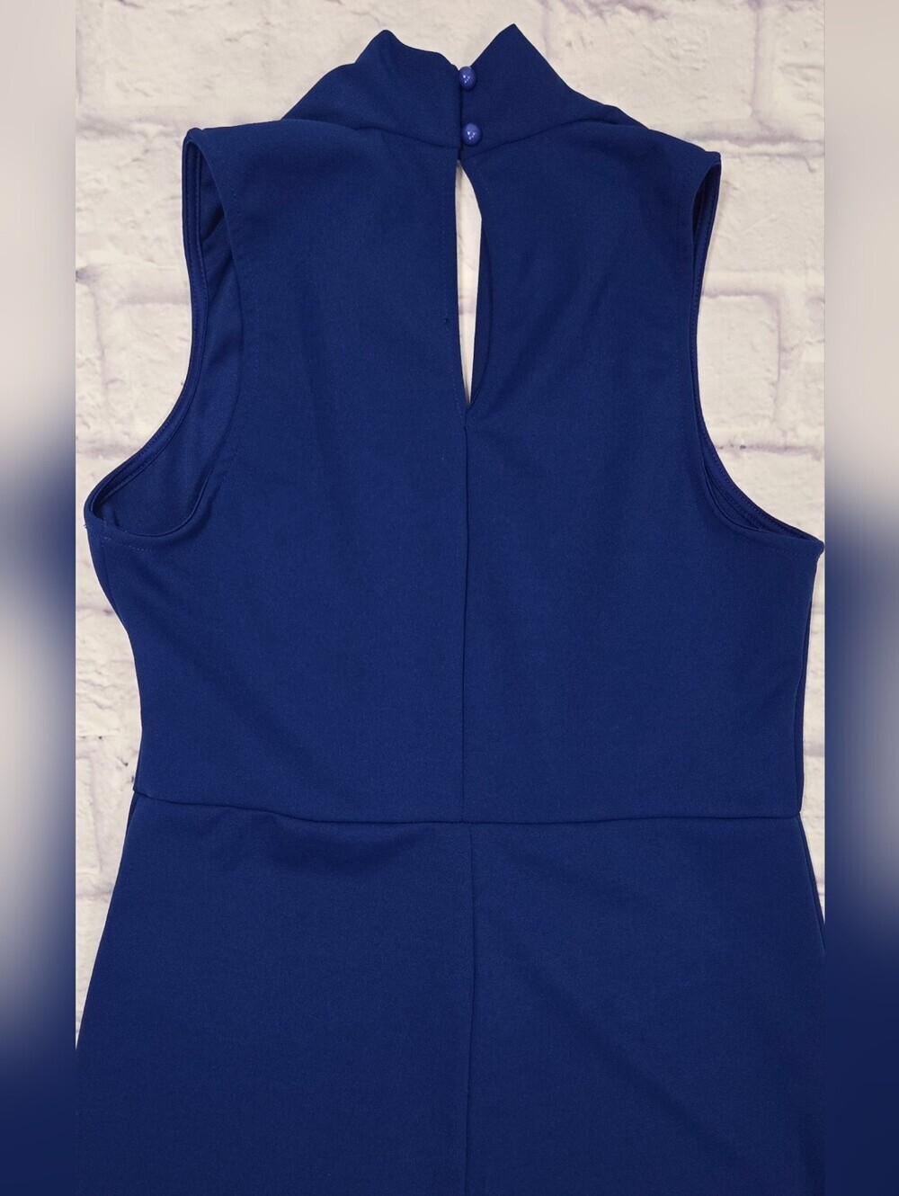 Fashion Nova Royal Blue Deep V Sleeveless Bodycon Jumpsuit XL - Picture 6 of 12